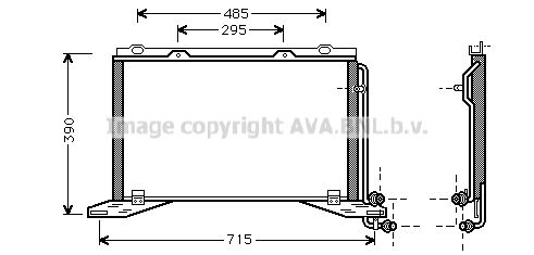 AVA QUALITY COOLING Конденсатор, кондиционер MS5222